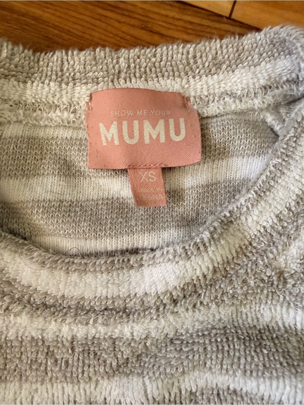 Show me your Mumu Loungewear Set - Cream & Light Gray - Picture 6 of 6